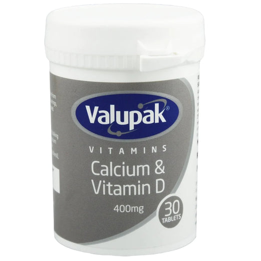 Valupak Calcium & Vitamin D 400 mg 30's Tablets