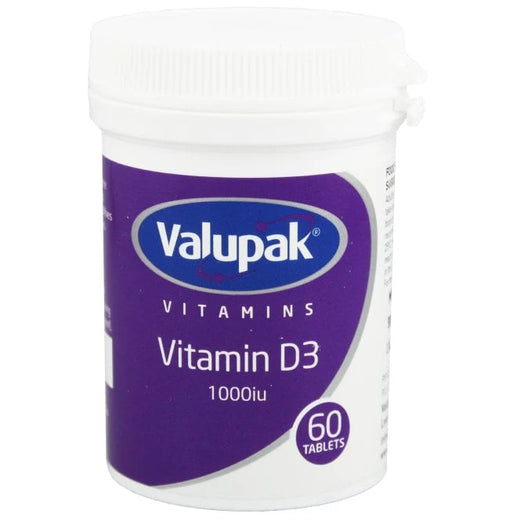 Valupak Vitamin D 1000 iu  60's Tabs