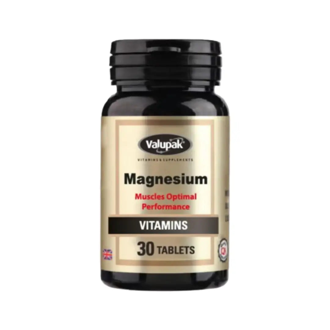 Valupak Magnesium 187.5mg Tablets 30s – Daily Magnesium Supplement (50% NRV)