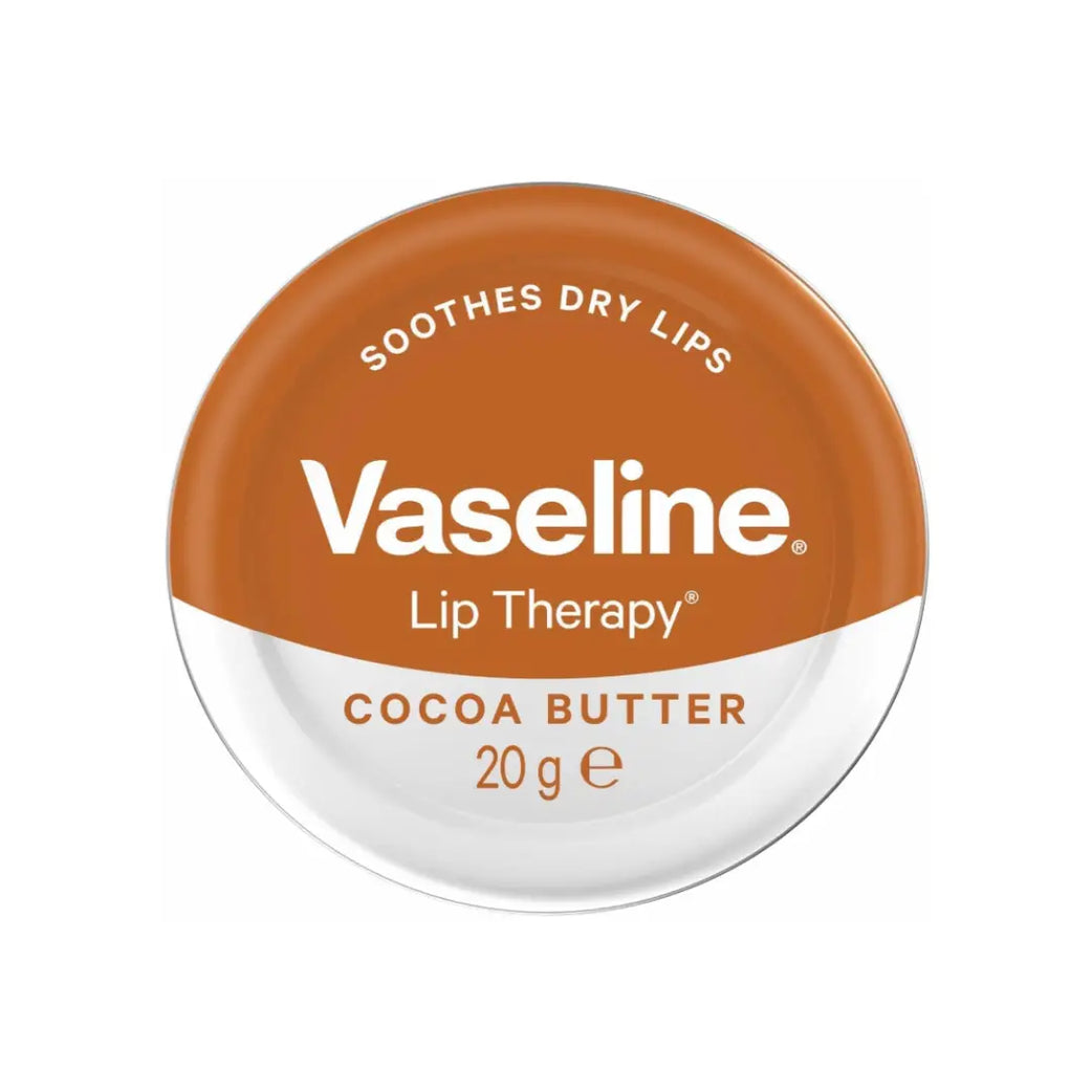 Vaseline Lip Therapy Cocoa Butter Lip Balm 20g – Moisturizing Lip Care for Dry Lips