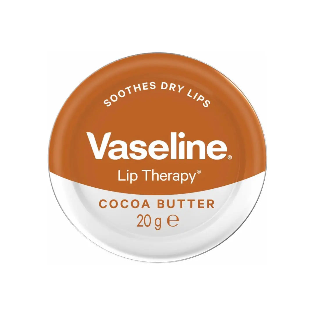Vaseline Lip Therapy Cocoa Butter Lip Balm 20g – Moisturizing Lip Care for Dry Lips