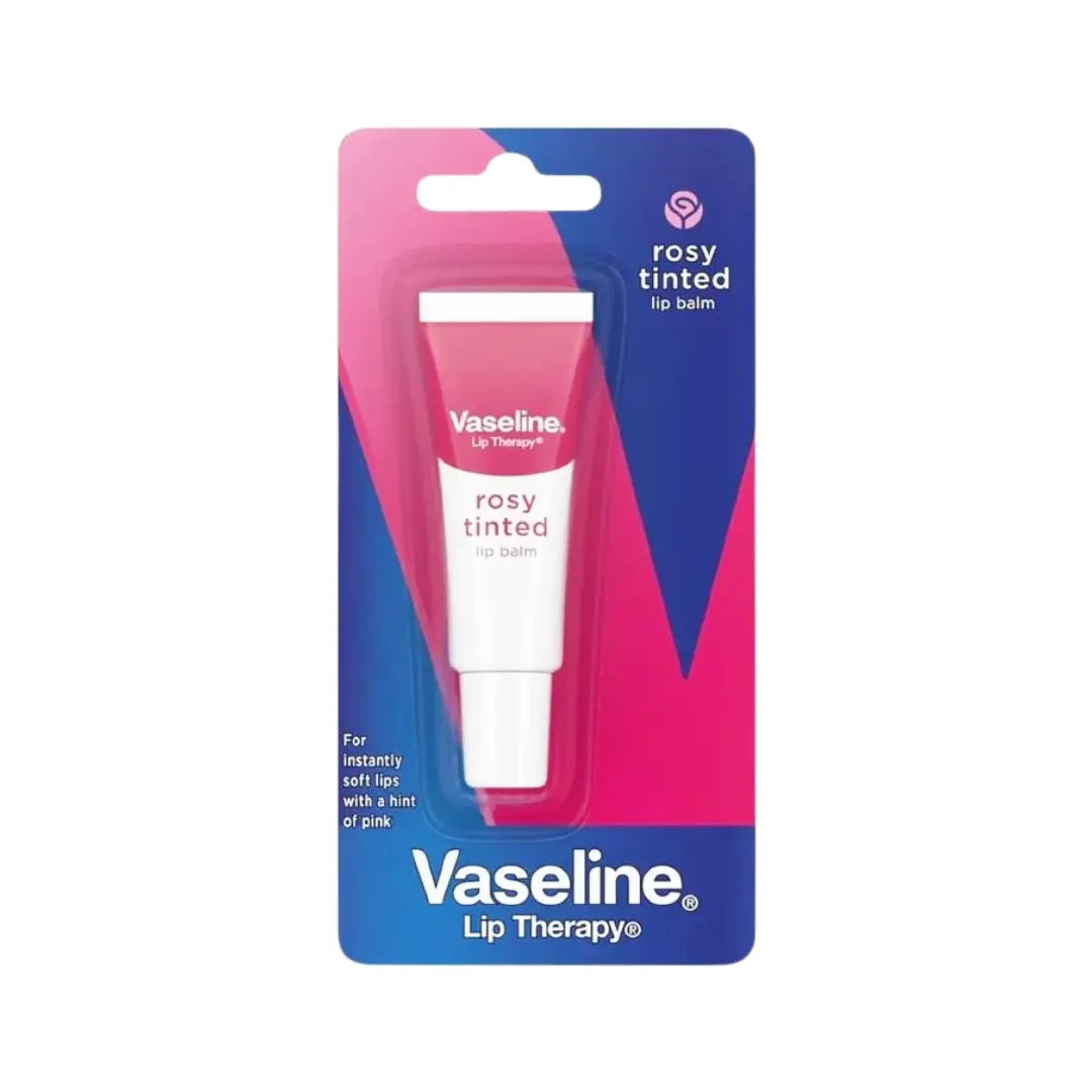 Vaseline Lip Therapy Rosy Tinted Lip Balm 10g – Moisturizing Lip Care with Natural Shine