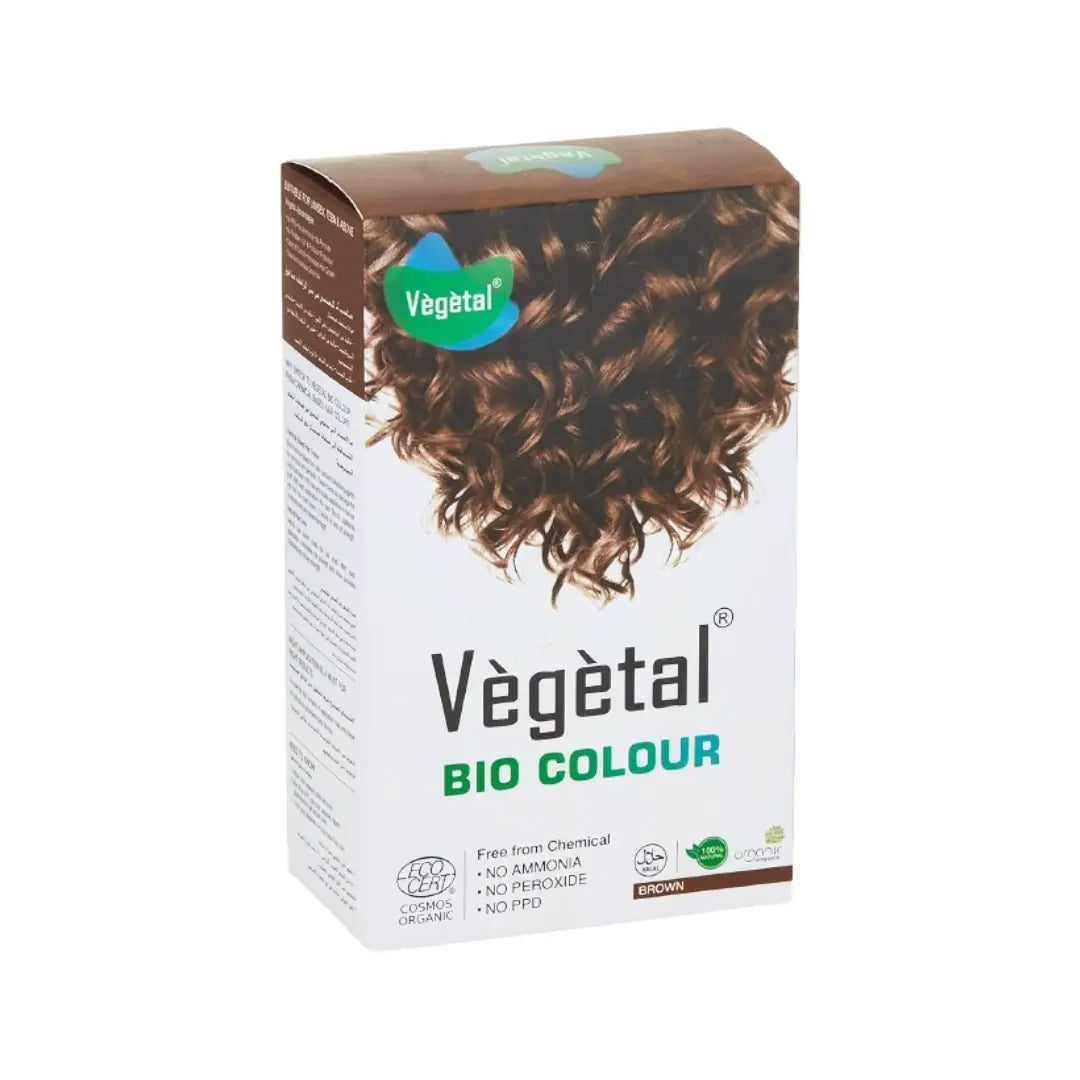 Vegetal Bio Colour Hair Brown 100g – Herbal Hair Dye for Natural Brown Color & Gray Coverage