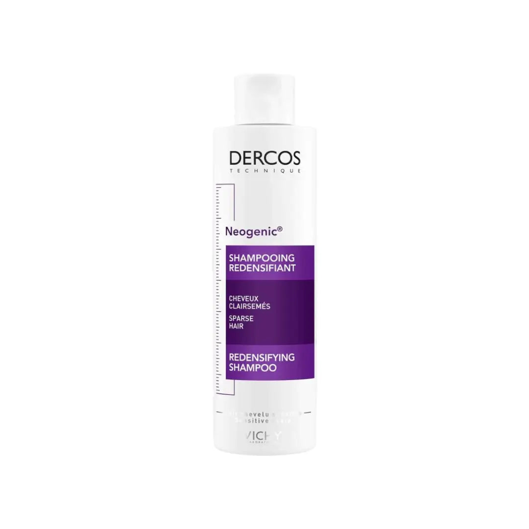 Vichy Dercos Neogenic Volumizing Shampoo 200ml lightweight shampoo for fine hair with a fuller-looking finish.