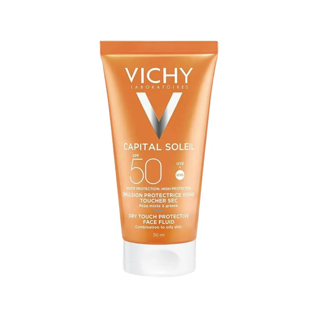 كريم فيشي إيديال سوليل لبشرة الوجه المخملية بعامل حماية من الشمس SPF50 50 مل