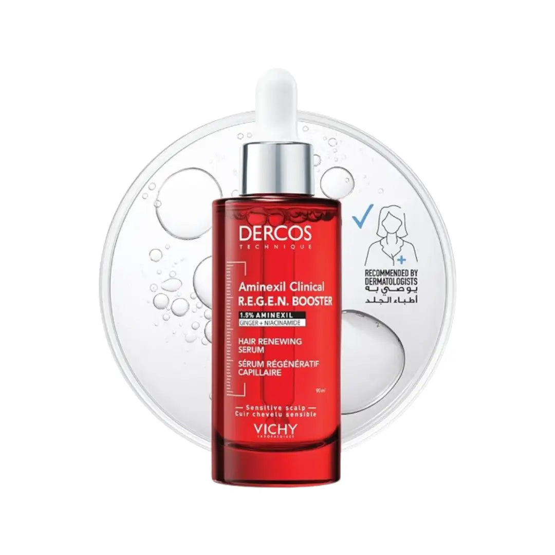 Vichy Dercos Aminexil Clinical Regen Booster Serum 90ml – Hair & Scalp Care Solution