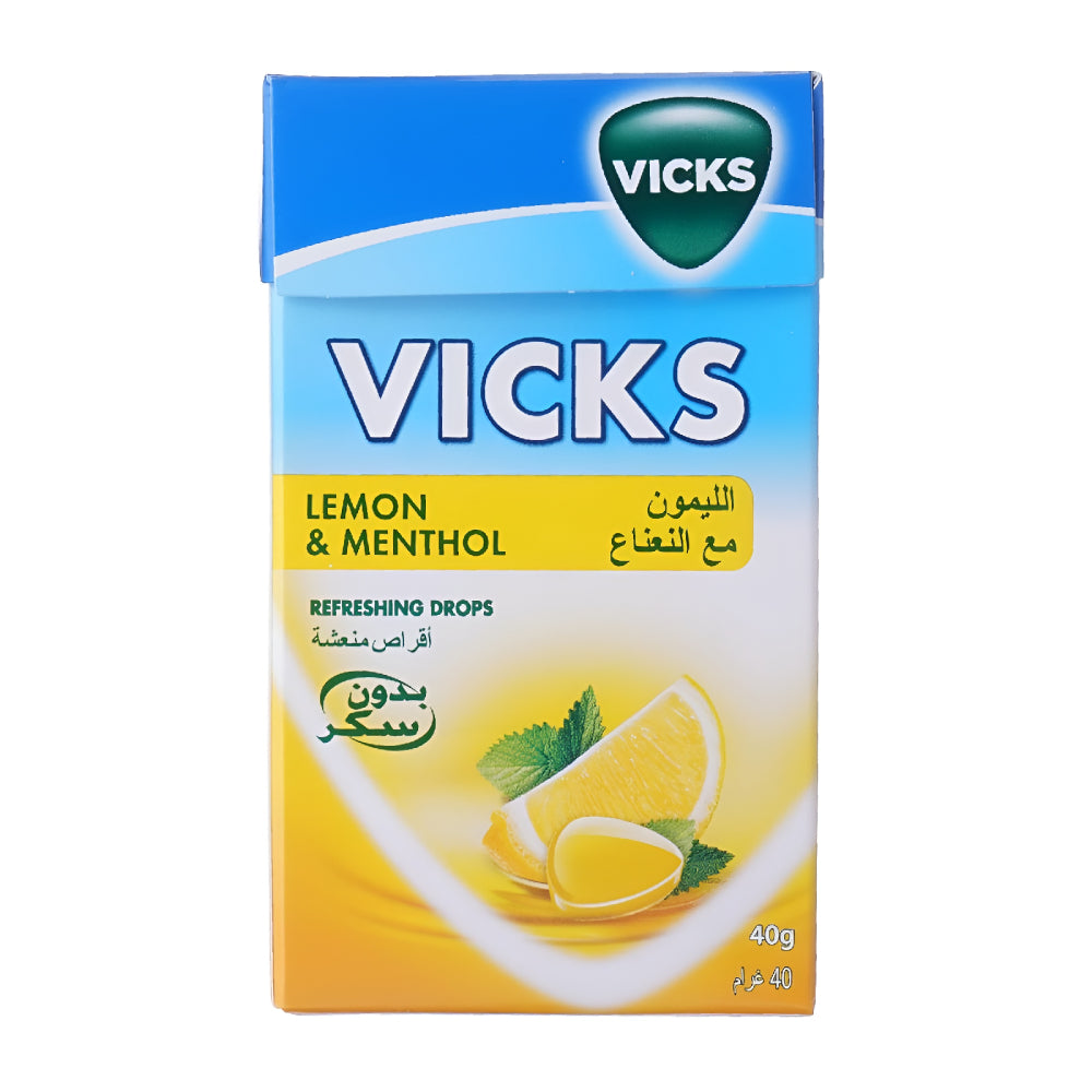 Vicks Lemon&Menthol Refreshing Drops 40g