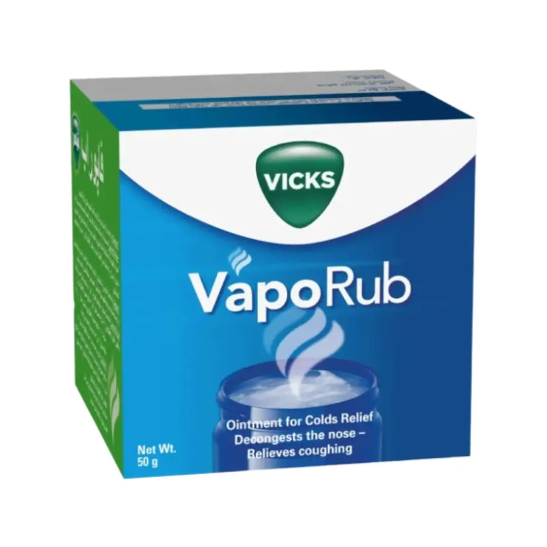 Vicks VapoRub 50g jar menthol and eucalyptus chest rub for cold relief and nasal congestion