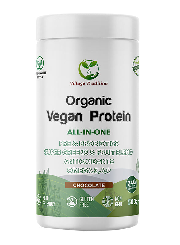 Village Tradition Organic Vegan Protein All-In-One 500g