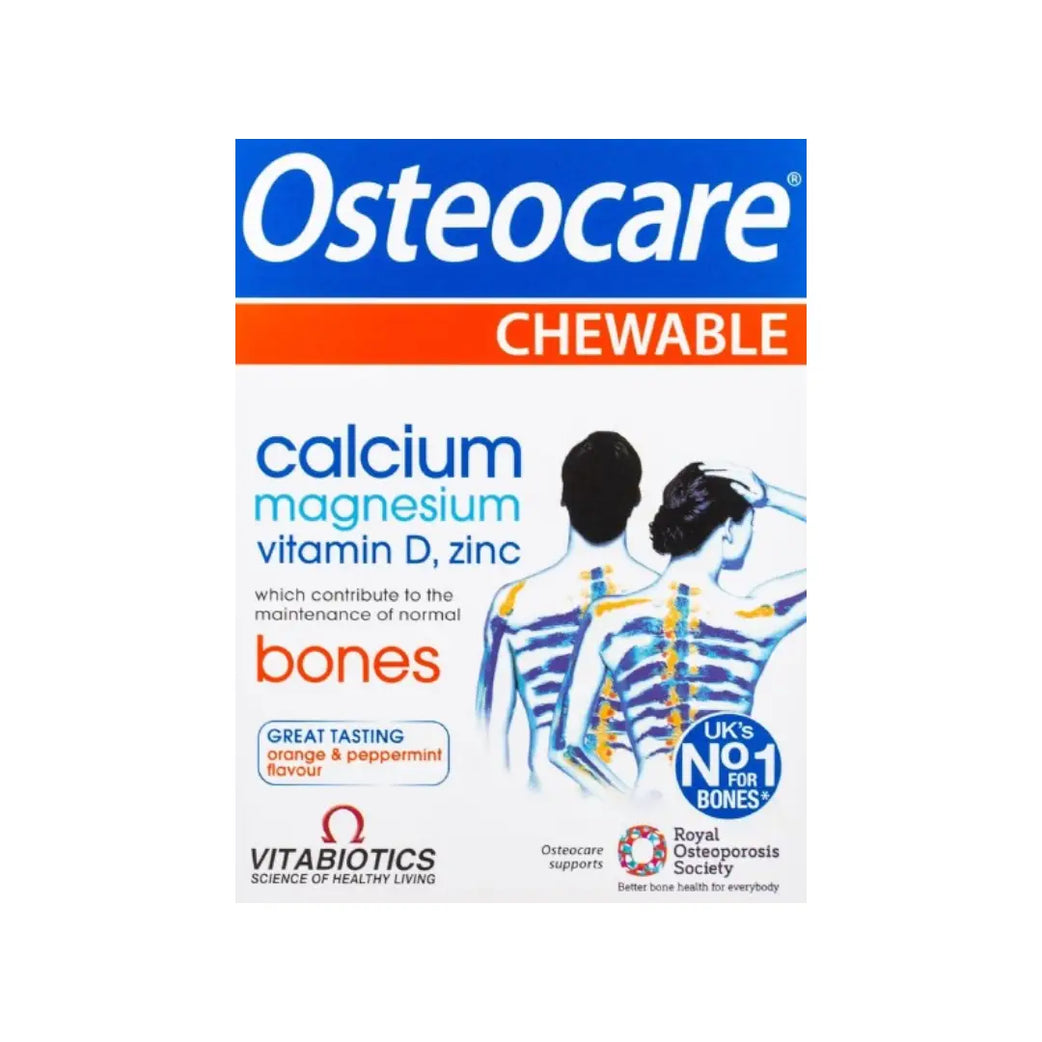 Vitabiotics Osteocare Chewable Tablets 30s – Calcium & Vitamin D Bone Health Support