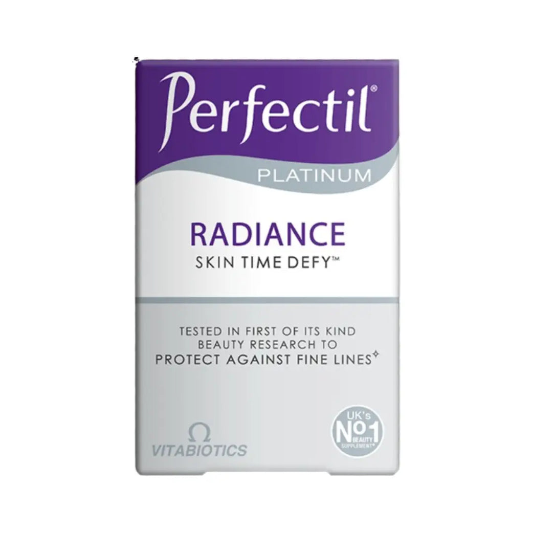 Vitabiotics Perfectil Platinum Radiance Tablets 60s  advanced skin, hair, and nail supplement with vitamins, minerals, and antioxidants for healthy radiance