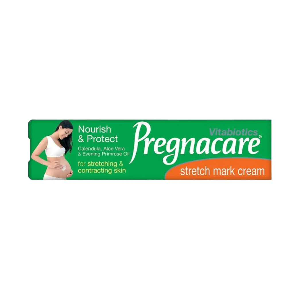 Vitabiotics Pregnacare Cream 100ml stretch mark and skin care cream for pregnancy, enriched with moisturizing and nourishing ingredients to support healthy skin