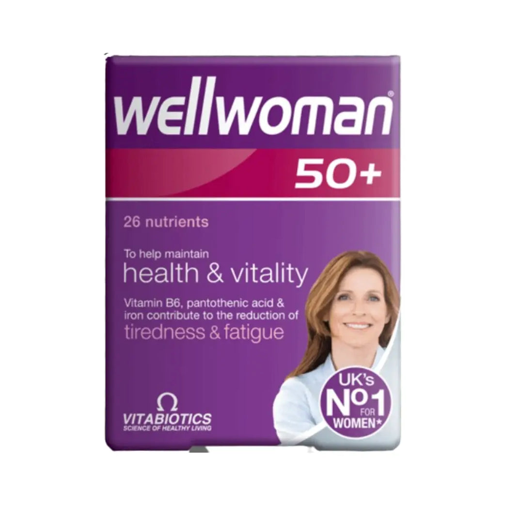 Vitabiotics Wellwoman 50+ 26 Tablets daily multivitamin and mineral supplement for women over 50