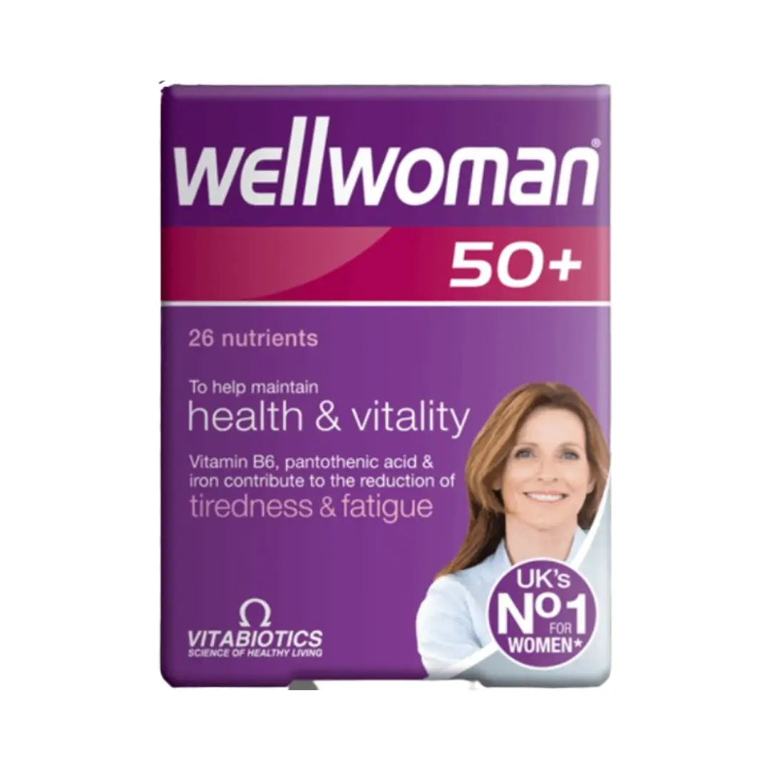 Vitabiotics Wellwoman 50+ 26 Tablets daily multivitamin and mineral supplement for women over 50