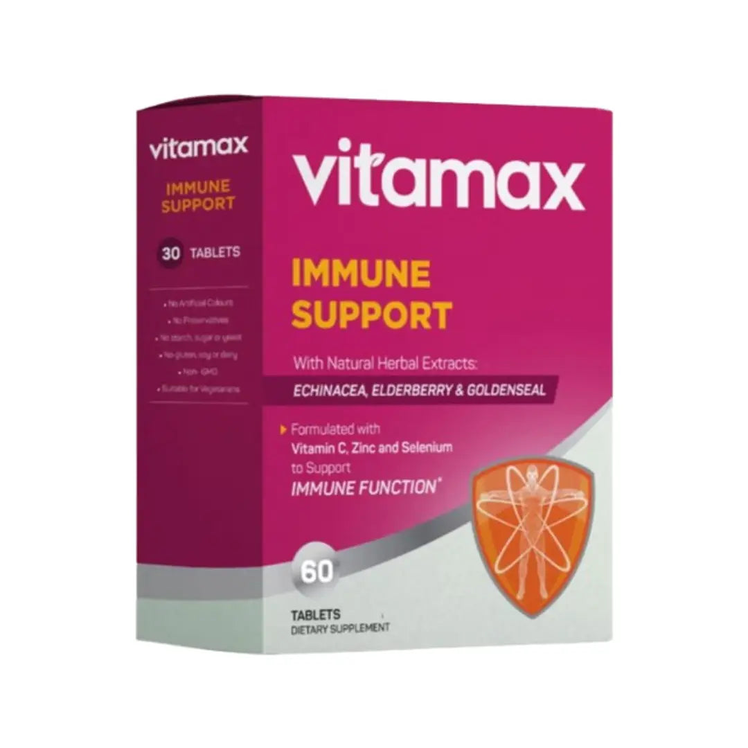 Vitamax Immune Support Tablets 60s – Multinutrient Supplement with Vitamin C, Zinc & Herbal Extracts