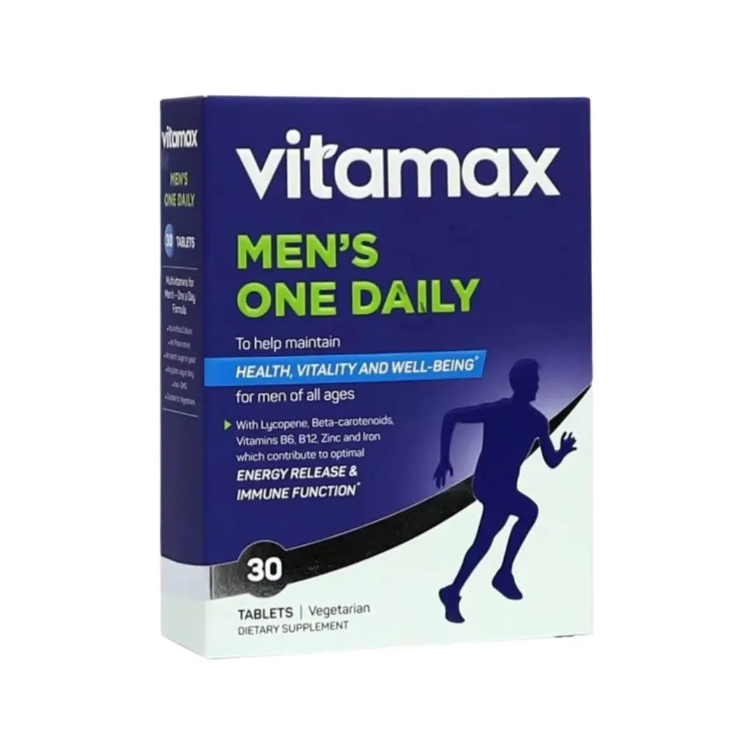 Vitamax Men’s One Daily Tablets 30s – Multivitamin & Mineral Supplement for Energy & Daily Wellness Support