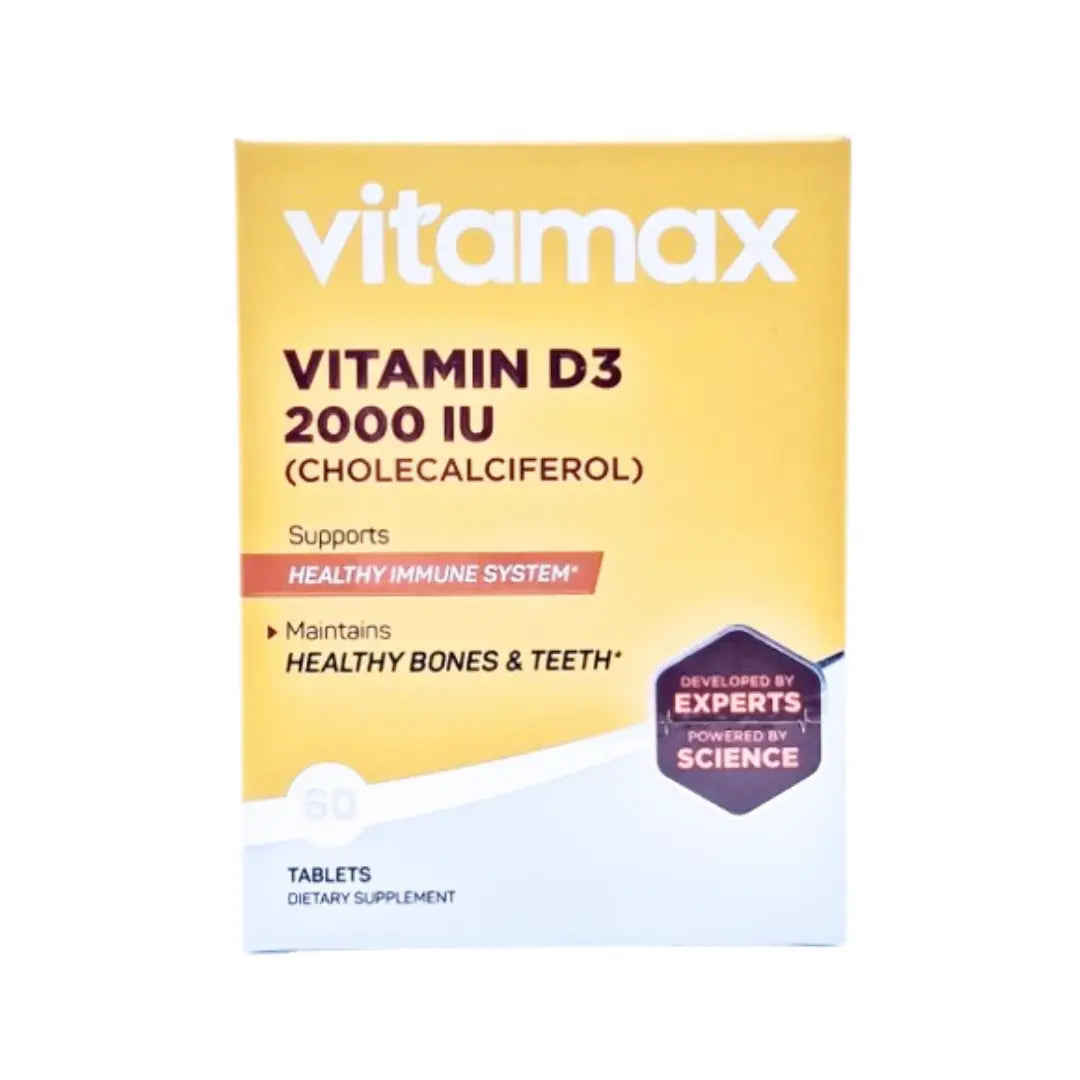Vitamax Vitamin D3 2000IU Tablets 60s – Cholecalciferol Supplement for Bone & Immune Support