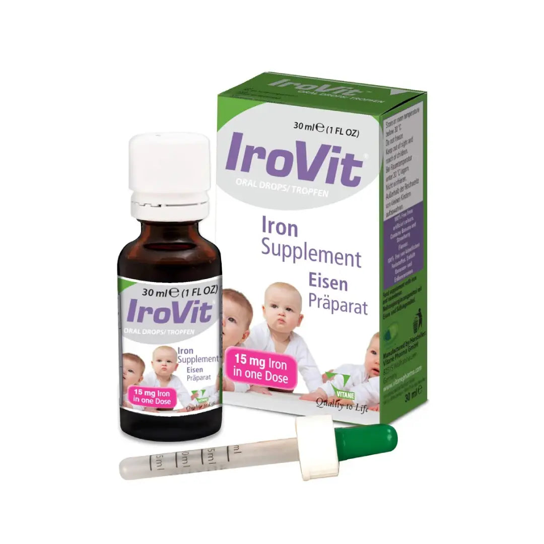 Vitane IroVit Iron Drops 30ml | Liquid Iron Supplement for Infants & Children | Supports Healthy Growth