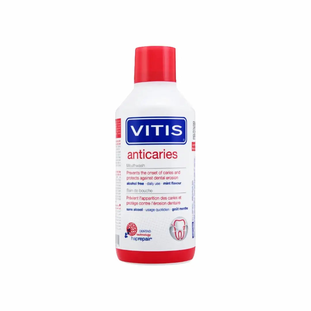 Vitis Anticaries Mouthwash 500ml bottle front view