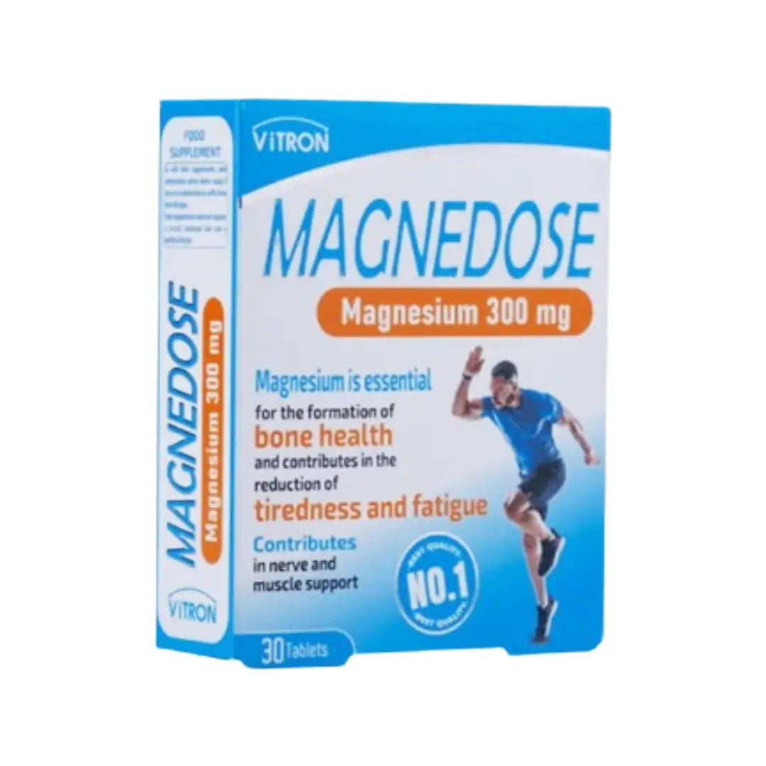 Vitron Magnedose 30mg Tablets 30s – Magnesium & Vitamin B6 Daily Mineral Supplement for Energy Support