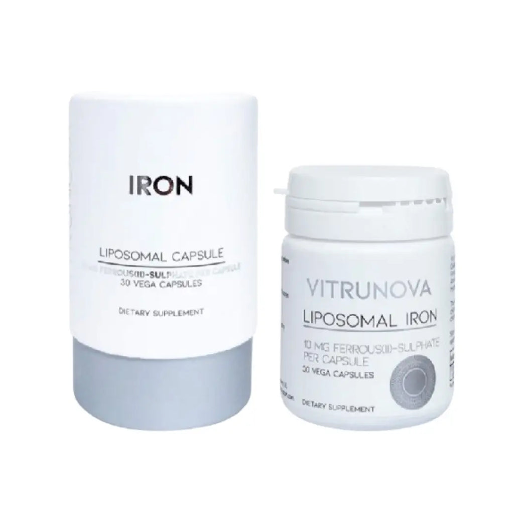 Vitrunova Iron Liposomal 30s advanced iron supplement for energy, vitality, and anemia support