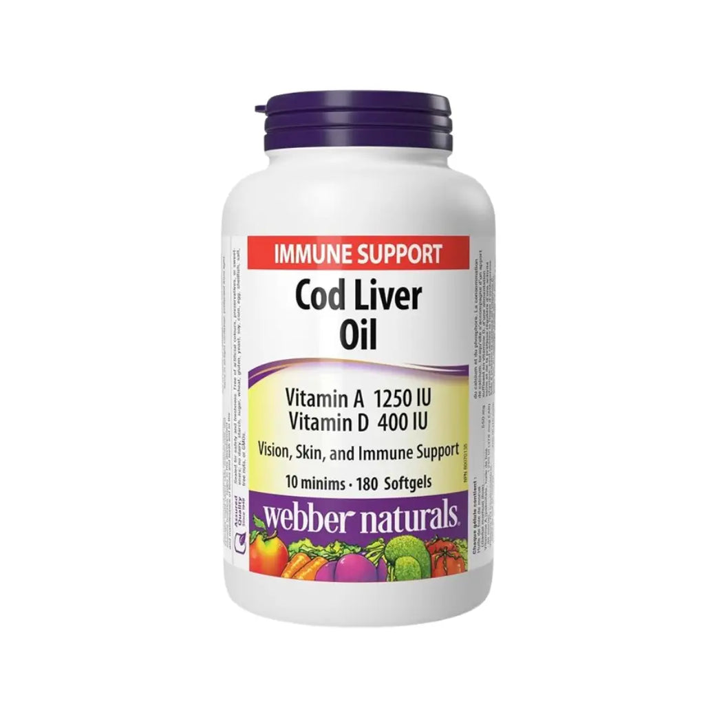 Webber Naturals COD Liver Oil Softgel 180s