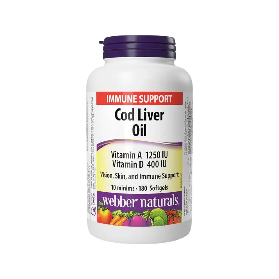 Webber Naturals COD Liver Oil Softgel 180s