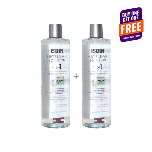 ISDIN 4 In 1 Micellar Solution 400 ml (1 + 1 Offer)