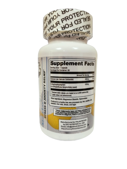 PHL 5-Hydroxytryptophan (5 - HTP)  Capsules 60's (1+1) PREMO .