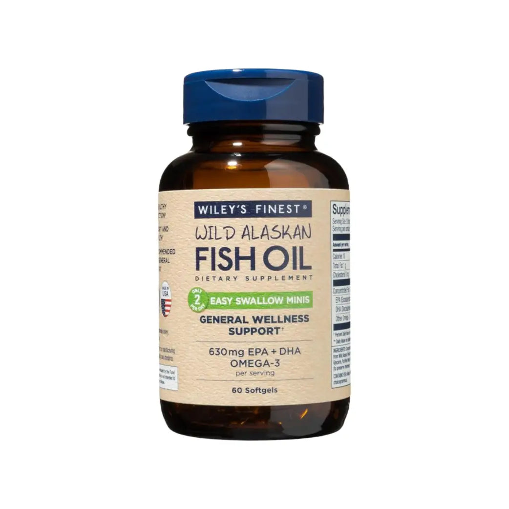 Wileys Finest Wild Alaskan Fish Oil Easy Swallow Softgel 60s