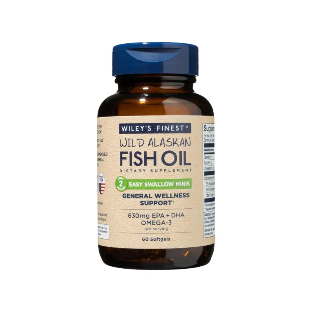 Wileys Finest Wild Alaskan Fish Oil Easy Swallow Softgel 60s