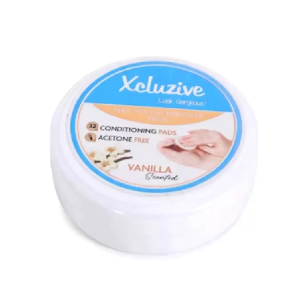Xclusive Nail Polish Remover Pads Vanilla 32s | Convenient Nail Polish Remover Wipes