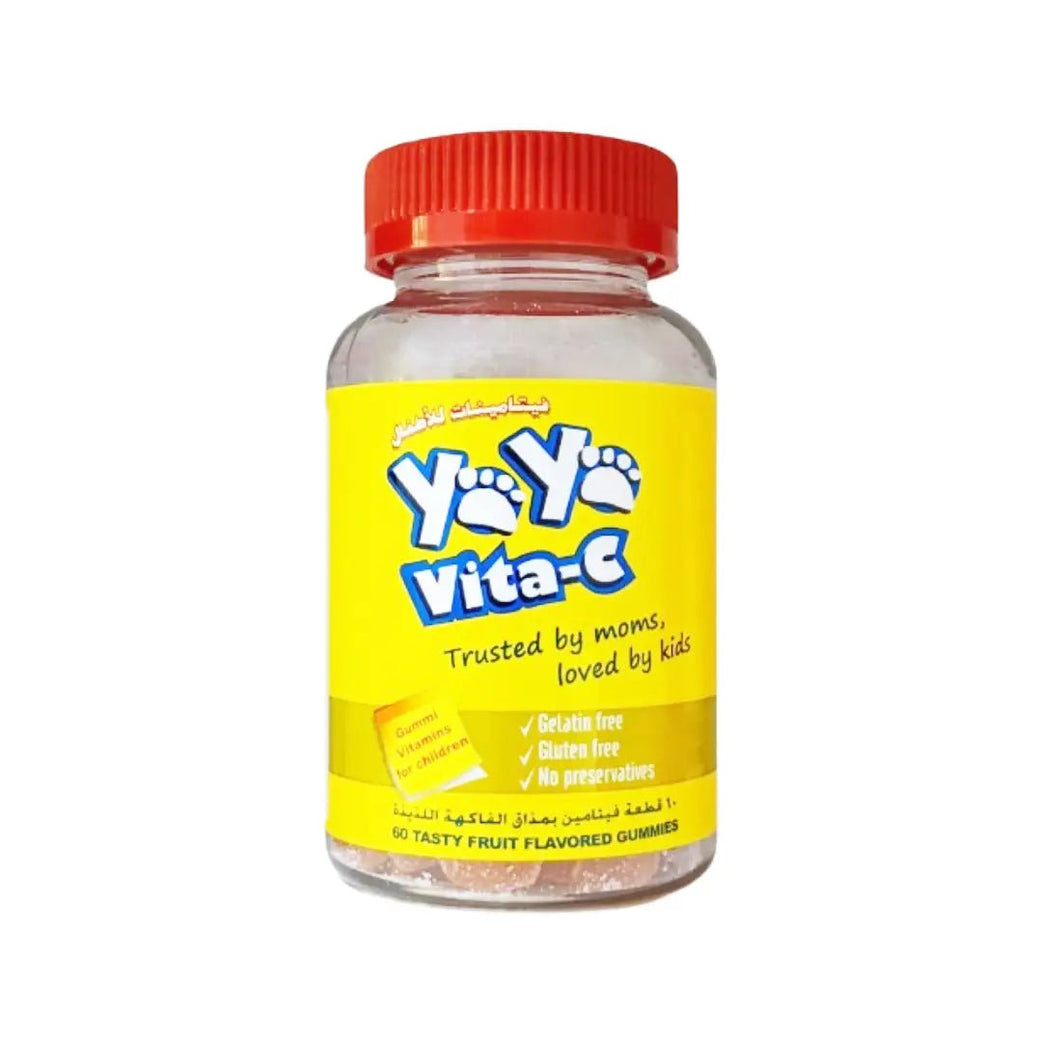 YAYA Vitamin C Fruit Flavored Gummies 60s chewable vitamin C supplement for immunity and overall health