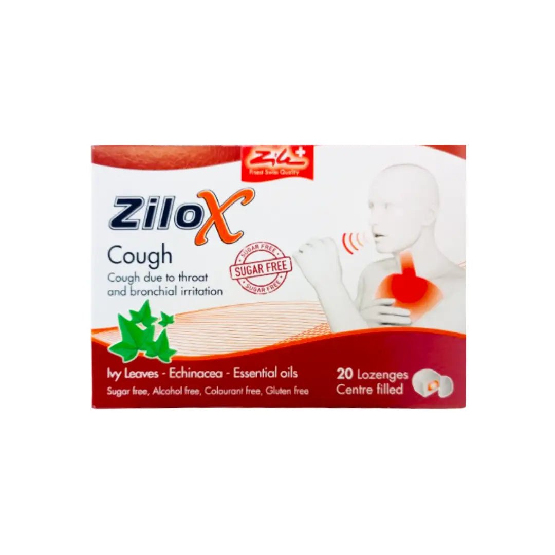 ZILOX Cough Ivy Leaves Echinacea Lozenges 20s