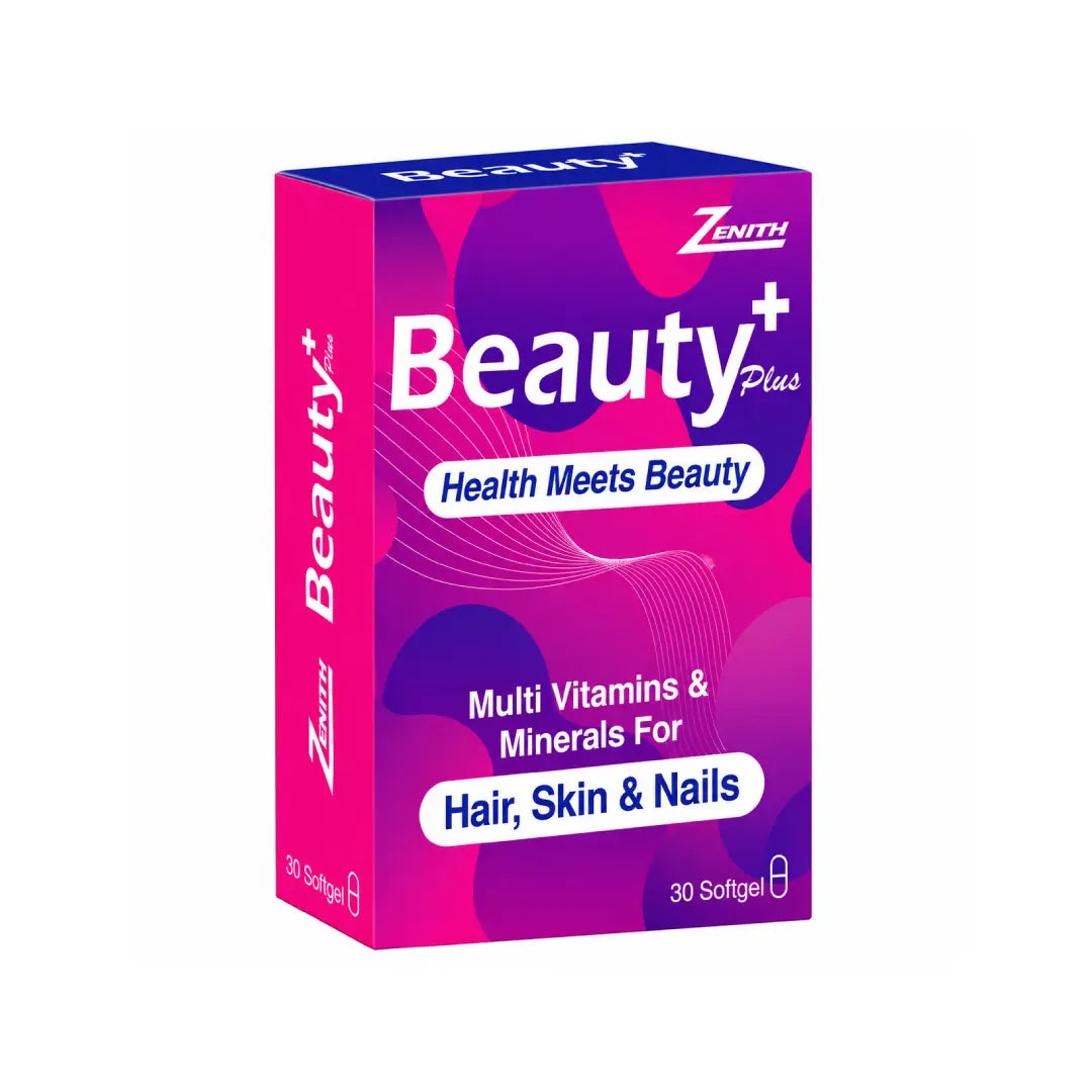 Zenith Beauty Plus Softgel 30s – Hair Skin & Nails Multivitamin Supplement