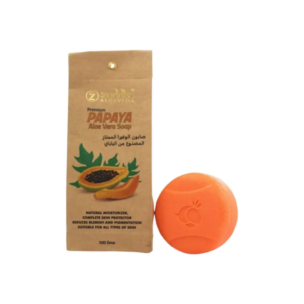 Zuddha Papaya Aloe Vera Soap 100g bar soap packaging