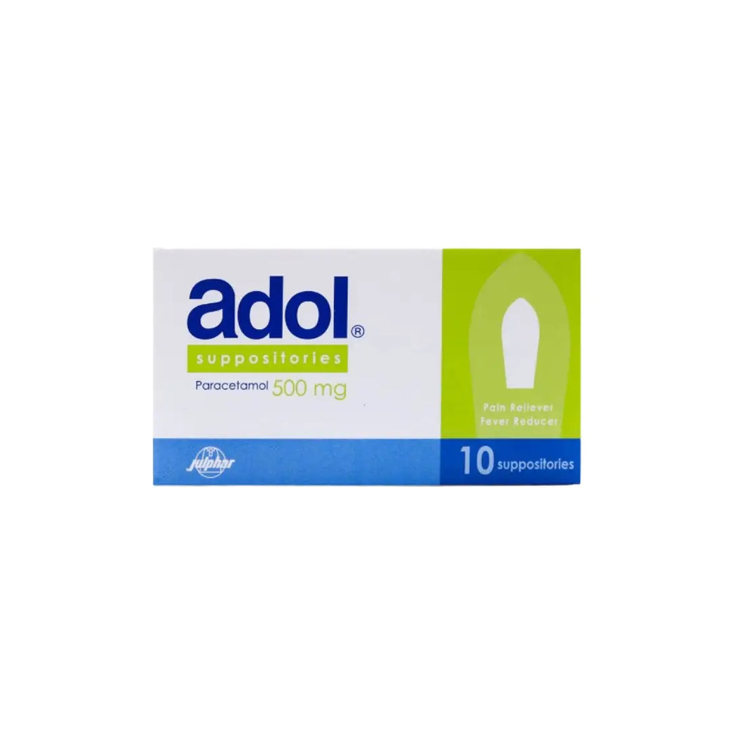 Adol 500MG Suppository 10s