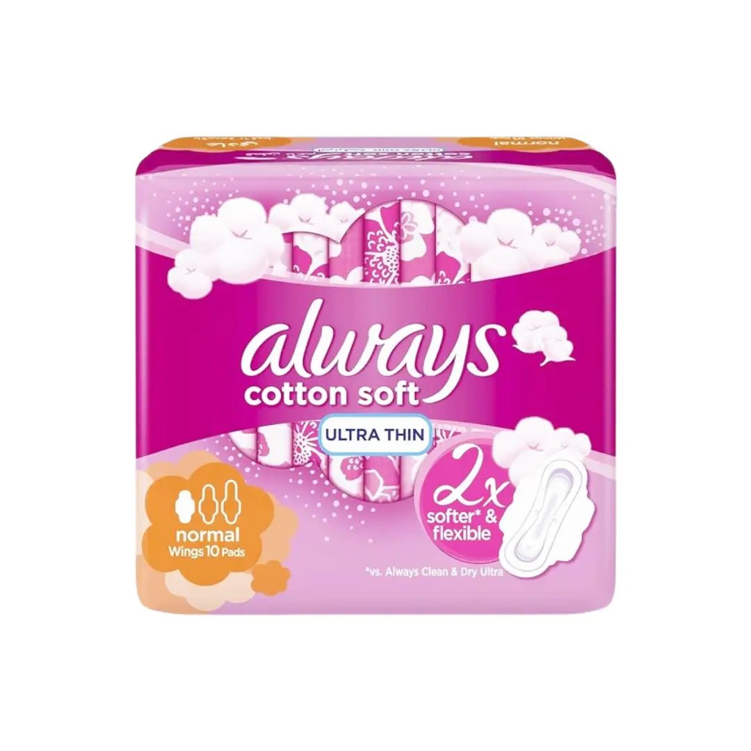 Always Cottony Soft Ultra Thin Normal Wings Pad 10S