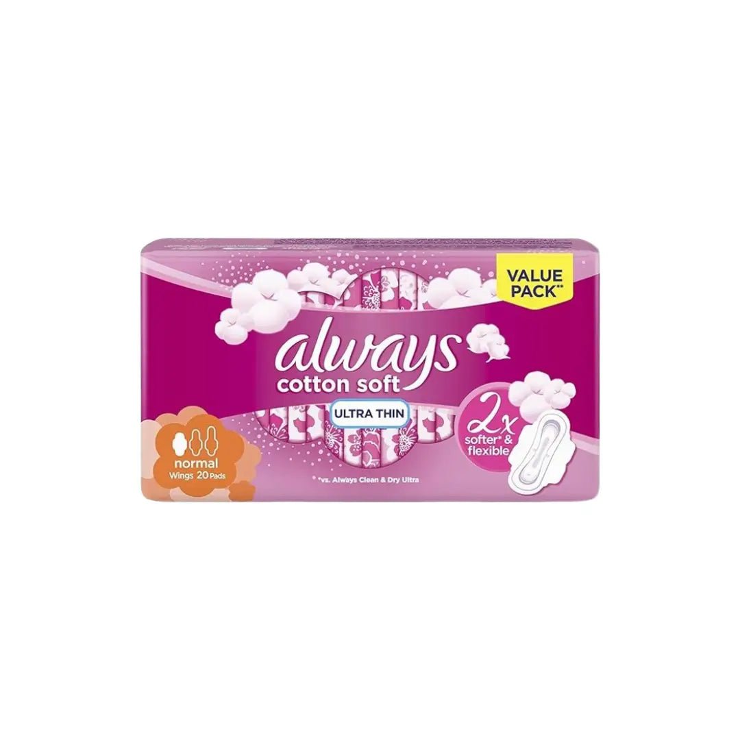 Always Cottony Soft Ultra Thin Normal Wings Pad 20S