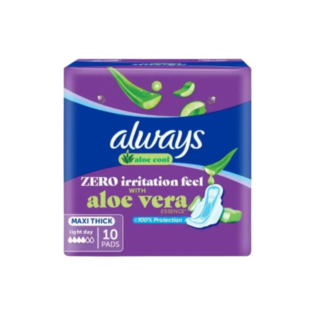 Always Cool & Dry Soft Dry Maxi Thick With Wings Pad Large 10S