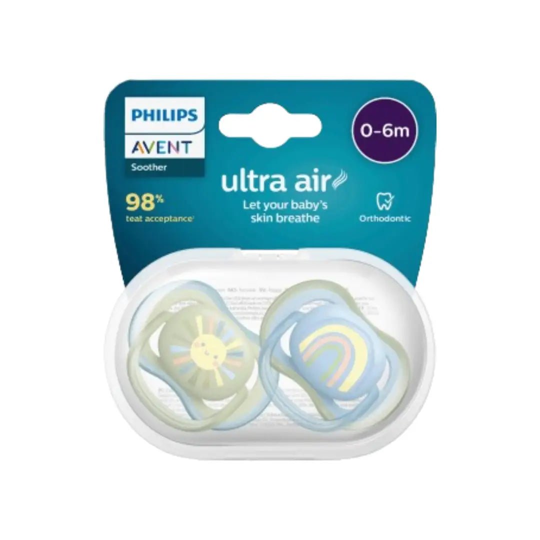Philips Avent Ultra Air Pacifier  0-6M Boy 2s SCF085/58