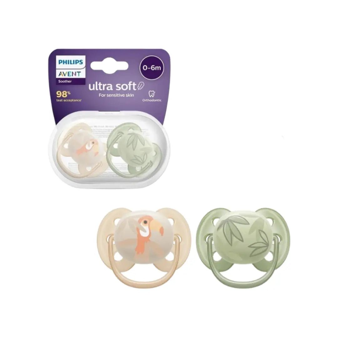 Philips Avent Ultra Soft Pacifier 0-6M Night Boy 2s SCF091/07