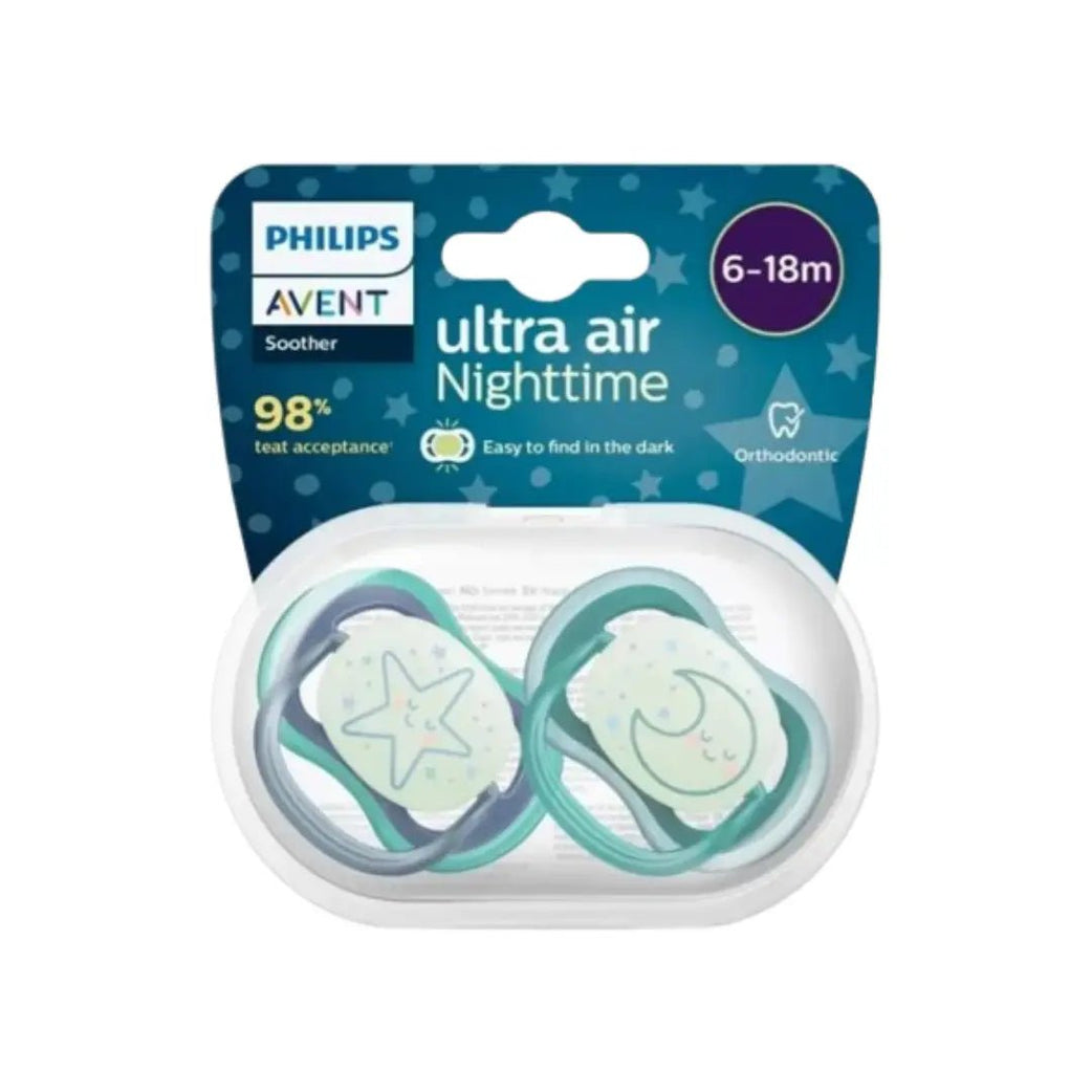 Philips Avent Ultra Air Night Soother 6-18M Boy ScF376/13