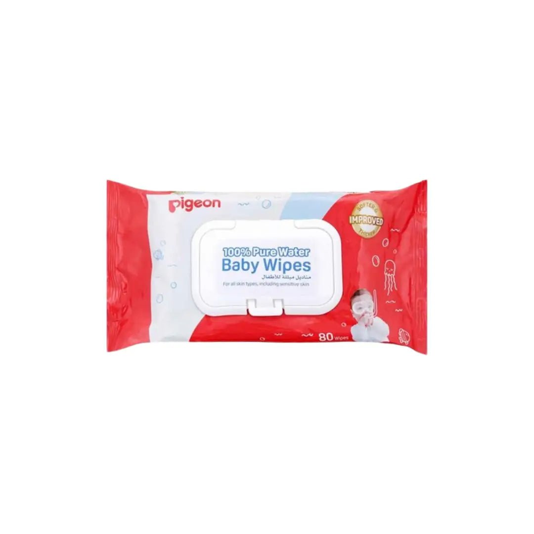 Pigeon Baby Water Wipes With Fliptop 80s