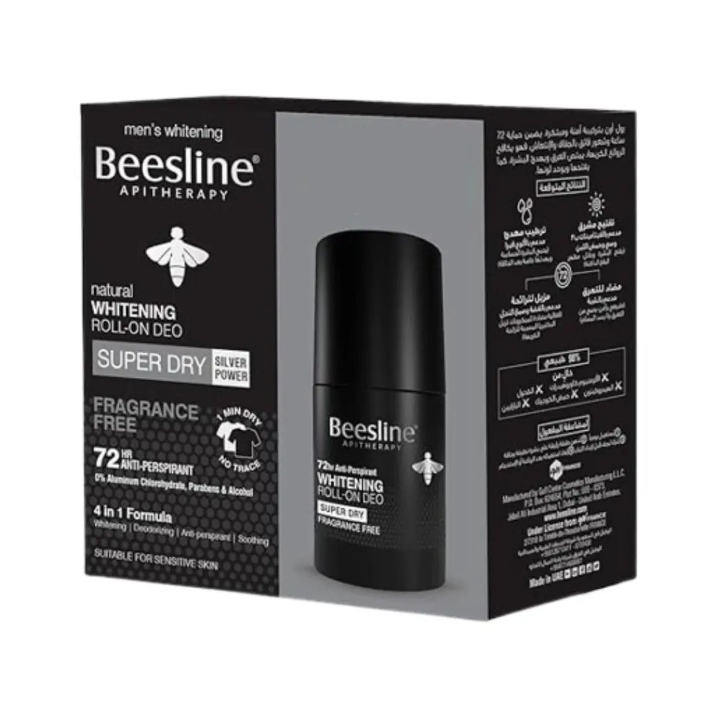 Beesline Whitening Superdry  72H Silver Power Deo Roll On 50ML 1+1