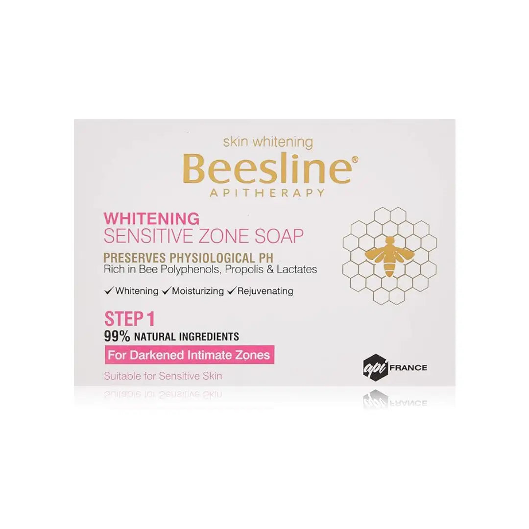 Beesline Whitening Sensitive Zone Soap 110G Step 1