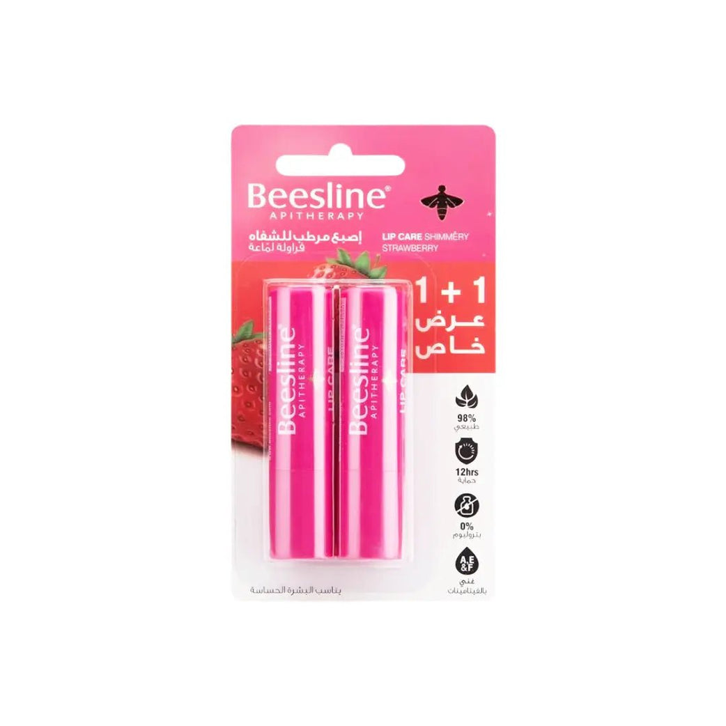 Beesline Lip Care Shimmery Strawberry 4G 1+1