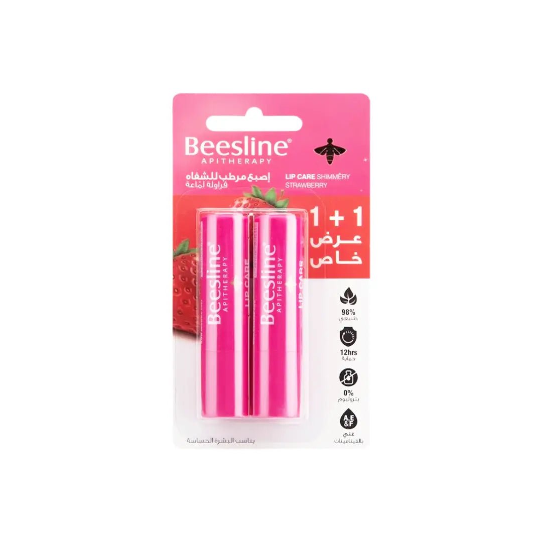 Beesline Lip Care Shimmery Strawberry 4G 1+1