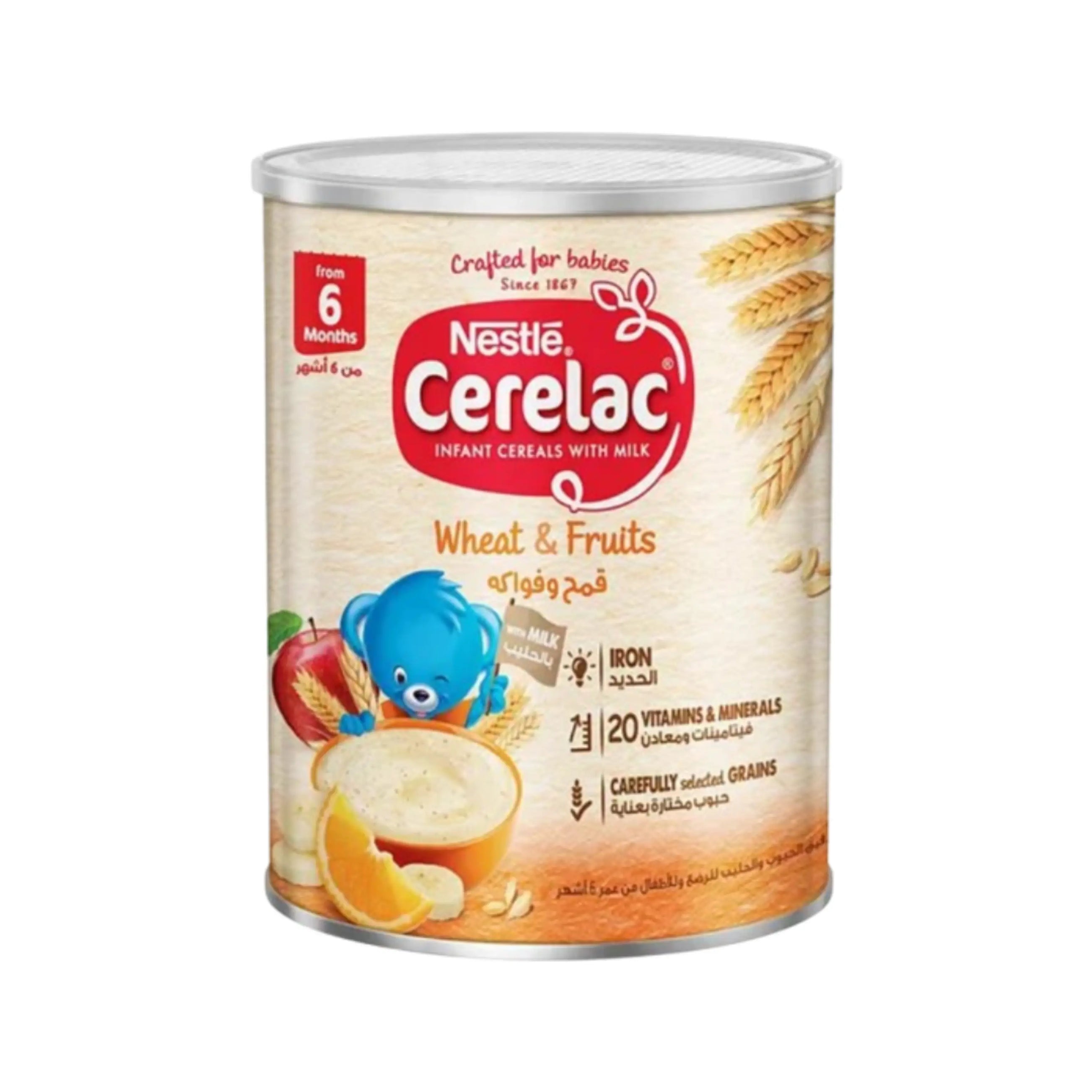 CERELAC WHEAT & FRUIT 6M 400G