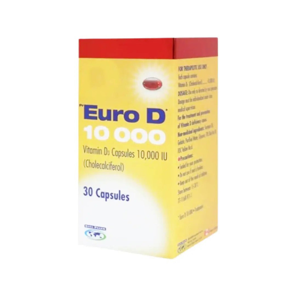 Euro-D 10,000 IU Vitamin D Capsules 30s